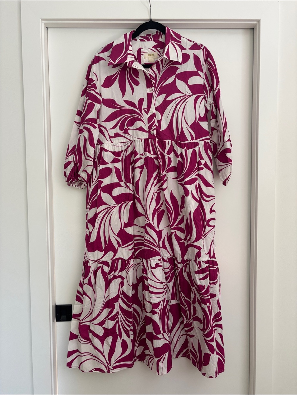 Anthropologie The Bettina TieredShirt Dress Floral - Picture 2 of 6